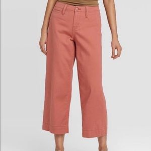 NWT A New Day Target Wide Leg Crop Pants High Rise